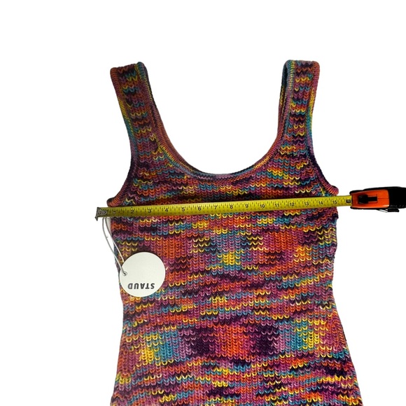 Last Chance NWT STAUD Mini Gardenia Knit Dress in Sunset L - Picture 11 of 15